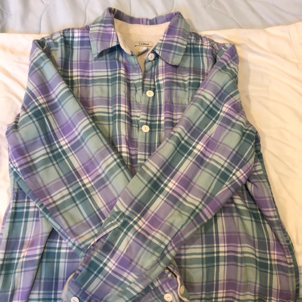 LL bean fleece flannel